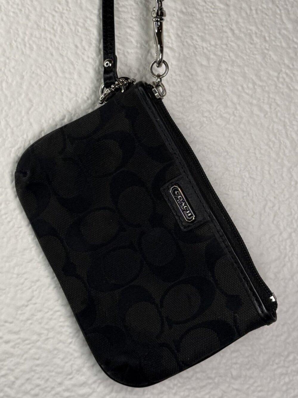 Black Coach Wristlet